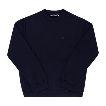 ACNE STUDIOS スウェットシャツ CI0187 ネイビーブルー フェイスロゴパッチ メンズスウェットシャツ レディーススウェットシャツ 131388488 [P]