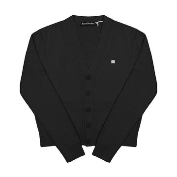 ACNE STUDIOS カーディガン C60104 ブラック フェイス ロゴ パッチ 131388507 [P]