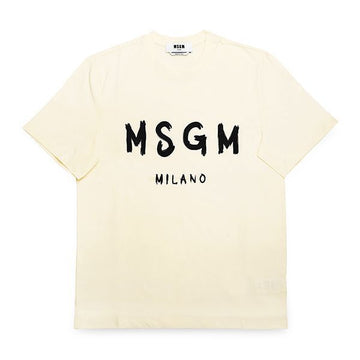 MSGM Brushed Logo Short Sleeve T-Shirt 2000MM510 200002 02 136080180 [P]