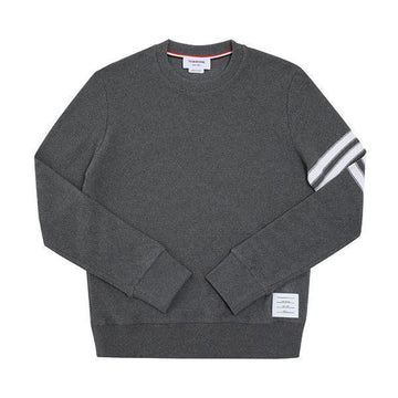 THOM BROWNE Sweatshirt mit offenen Stichen und Streifen 139818482 [P]