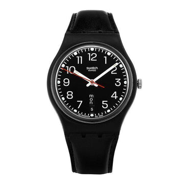 SWATCH Uhr GB750 Originals RED SUNDAY Unisex Lederuhr 144155468 [P]