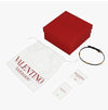 Valentino Garavani V Logo Braided Leather Necklace 133313021 [P]
