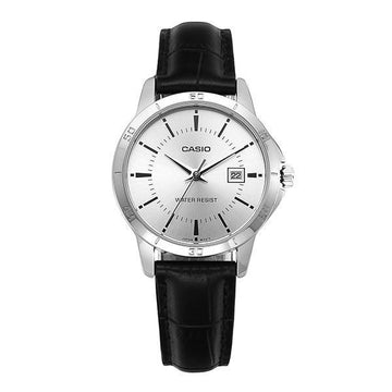 CASIO アナログレディースレザーボンデ帯時計 LTP-V004L-7AUDF 40558642 [P]
