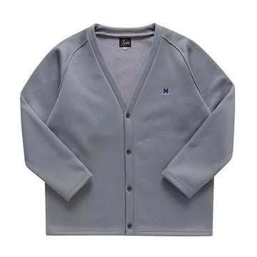 Needles Cardigan LQ249 0050 Fleece V-Neck Logo Men's Cardigan 41205315 [P]