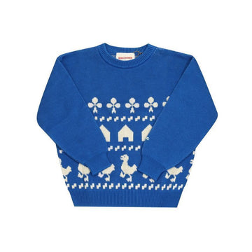 BOBO CHOSES Strickshirt Palm Jacquard Kinderstrick B225AC108 146263346 [P]