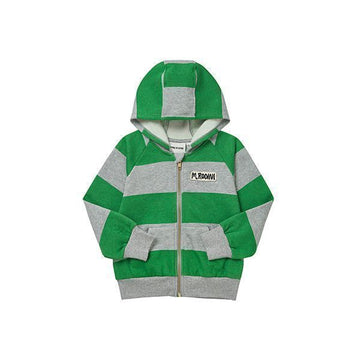 Mini Rodini Hooded Striped Kids Zip-Up 62290897 [P]