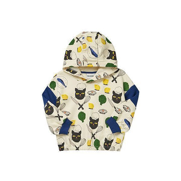 Mini Rodini Miri Rodini Hooded Chef Cat Kids Hoodie 2372013300 62290899 [P]