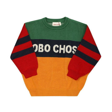 BOBO CHOSES ニット B225AC109 カラーブロック キッズニット B225AC109 148554015 [P]