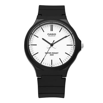 CASIO Analog Uhr mit leiser Bewegung und Urethanarmband, Herren Uhr, MW-240-7EVDF 64399990 [P]