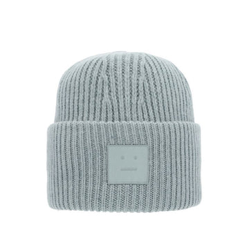 ACNE STUDIOS Beanie face logo patch e C40425 DUSTY BLUE 149351774 [P]