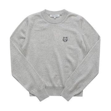 MAISON KITSUNE ニット MW00801KT1036 H120 ボールド フォックスヘッド パッチ レディースニット 76398516 [P]