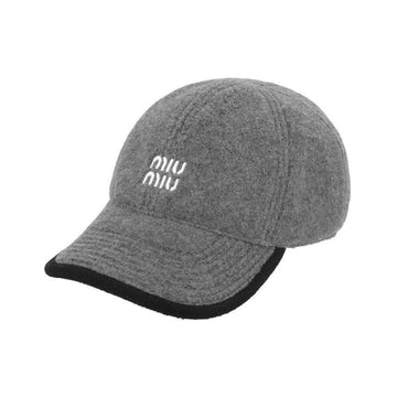 MIU MIU ロゴ刺繍フリース女性用帽子 5HC369 15V3 F0031 151097279 [P]