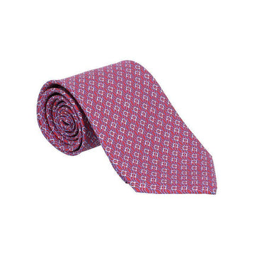 Salvatore Ferragamo Ganichini Tetris Print Silk Tie 152201586 [P]