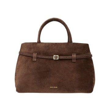 Manu Atelier Lebon 35 Deep Brown Suede Women's Tote Bag 153368717 [P]