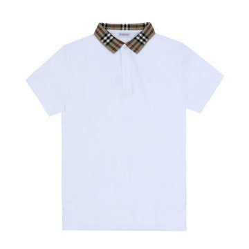 BURBERRY チェック ポロ キッズ半袖Tシャツ 153697526 [P]