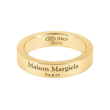MAISON MARGIELA イングレービング ロゴ シルバー リング 4mm 155331514 [P]