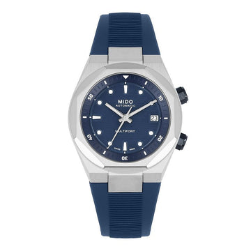MIDO Multiport 8 Two-Crowns Urethane Watch 155484101 [P]