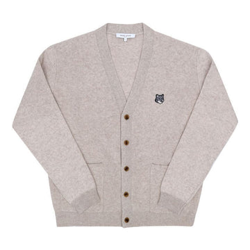 MAISON KITSUNE Cardigan aus Milano Ramswolle mit Fuchs-Kopf 155526128 [P]