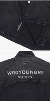 Wooyoungmi Shirt Black Denim Back Logo 155938184 [P]