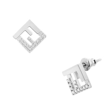 Fendi Logo Stud Earrings 156042199 [P]
