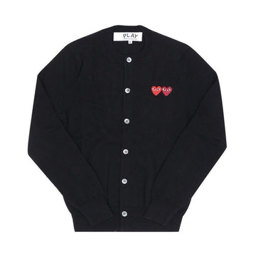 COMME DES GARCONS ダブルハートワッペンカーディガン 157374578 [P]
