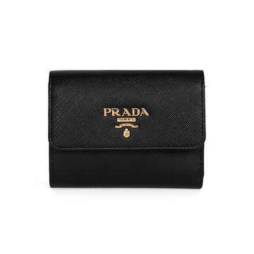 Prada Wallet Saffiano Logo Women's Compact Wallet 157954746 [P]