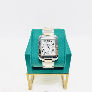 Cartier Tank Anglaise Pink Gold Combination Watch W5310037 158336359 [P]
