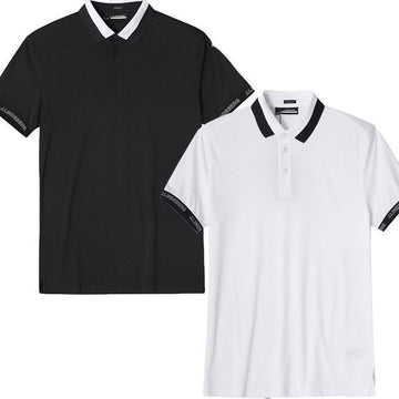 J LINDEBERG Golfoberteil GMJT09163, Regular Fit für Herren, Schwarz und Weiß 89046188 [P]