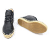 CHANEL Damen Espadrilles 35 aus schwarzem Lammleder mit CC-Logo 158336470 [P]