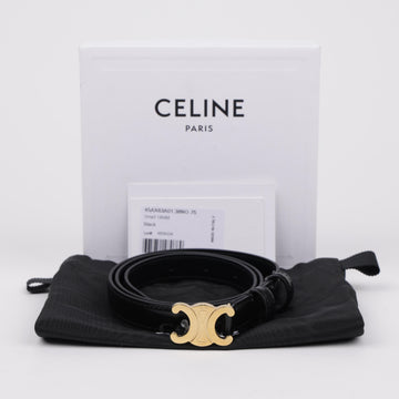 CELINE Kleine Triomphe Gürtel Schwarz 158093023 [P]