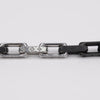 LOUIS VUITTON Monogramm Kettenarmband Schwarz Silber 158093341 [P]