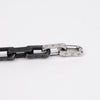 LOUIS VUITTON Monogramm Kettenarmband Schwarz Silber 158093341 [P]