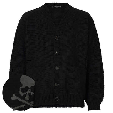 MASTERMIND JAPAN Mastermind Black Skull Over Cardigan MW24S12 KN002 600 76019757 [P]