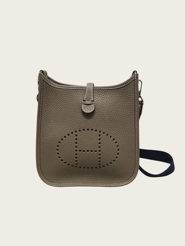 HERMES ブルーインディゴストラップエブリン16アマゾンバッグ 158337236 [P]