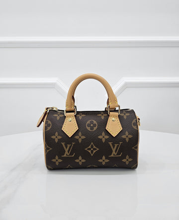 LOUIS VUITTON Monogram Nano Speedy M81085 158337243 [P]