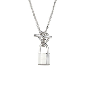 Hermes Amulette Cadena Kelly Silver Necklace H104140B 37462-2 158337323 [P]