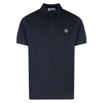 STONE ISLAND ストーン 24SS ロゴ パッチ スリムフィット ポロ Tシャツ ネイビー 80152SC17 A0020 92380662 [P]