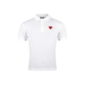 Comme Des Garcons 26SS Women's Red Emblem Collar T-Shirt Black AX-T006-051-1 151009425 [P]