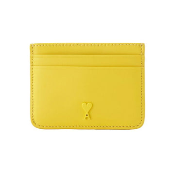 AMI Kartenetui mit Herz-Logo in Pastellgelb 26SS 158346223 [P]
