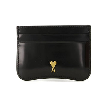 AMI Heart Logo Card Holder Black 158346222 [P]