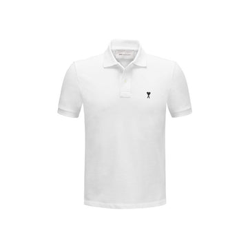 AMI Herz kleines Logo Kragen T-Shirt Weiß 26SS HPL411 760 100 158346232 [P]