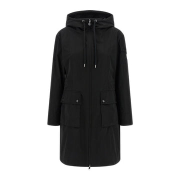 MONCLER Laerte Logo-Patch Langarm-Hoodie Schwarz 1C000 14 549P3 999 158346434 [P]