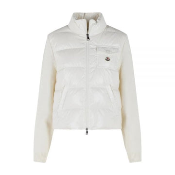 MONCLER Patch-Mix Strick-Padjacke Weiß 9B000 23 M7774 034 158346437 [P]