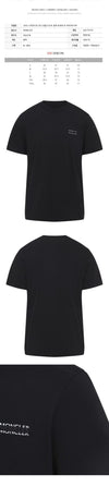 MONCLER Kurzarm-T-Shirt mit Logo und Streifen in Schwarz 8C000 07 89AYW 999 158346443 [P]
