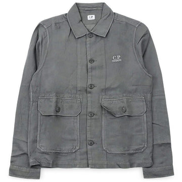 CP COMPANY ポケットディテールボタンアップツイルジャケット 154422772 [P]