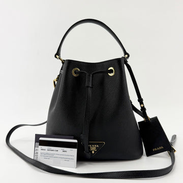 Prada Saffiano Leather Bucket Bag 1BE032 158349133 [P]