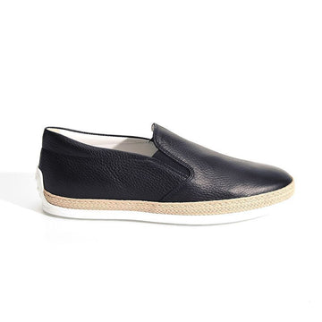 TODS Leder Espadrilles Slip-ons Navy XXM0TV0K900NLK U801 146926314 [P]