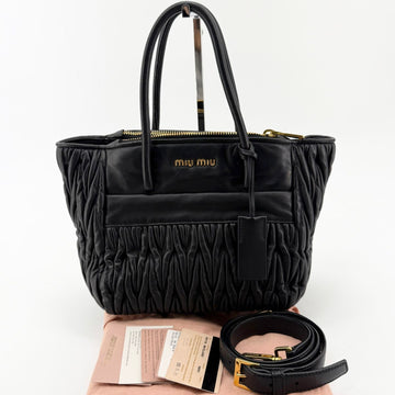 Miu Miu Matelassé Napa Shoulder Bag RN1130 158349501 [P]