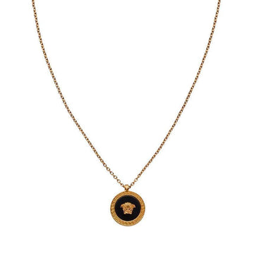 Versace Medusa Necklace Gold DG17255 DJMR K41T Black Enamel 153252118 [P]