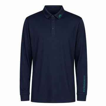 J LINDEBERG ツアーテックカラーTシャツ ネイビー 6881 156167219 [P]